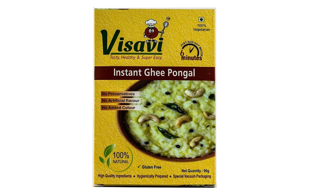 Visavi Instant Ghee Pongal    Box  90 grams